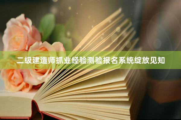 二级建造师抓业经验测验报名系统绽放见知