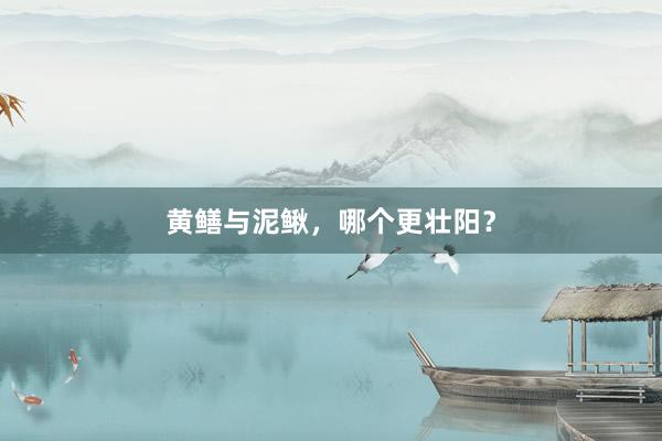 黄鳝与泥鳅，哪个更壮阳？